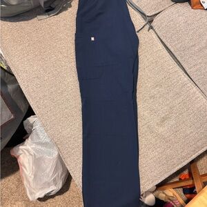 Figs Navy Blue Kade Cargo Scrub Pants